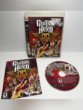 Guitar Hero Aerosmith Sony PlayStation 3 PS3 Complete Manual CIB